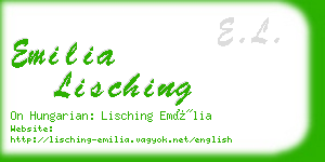 emilia lisching business card
